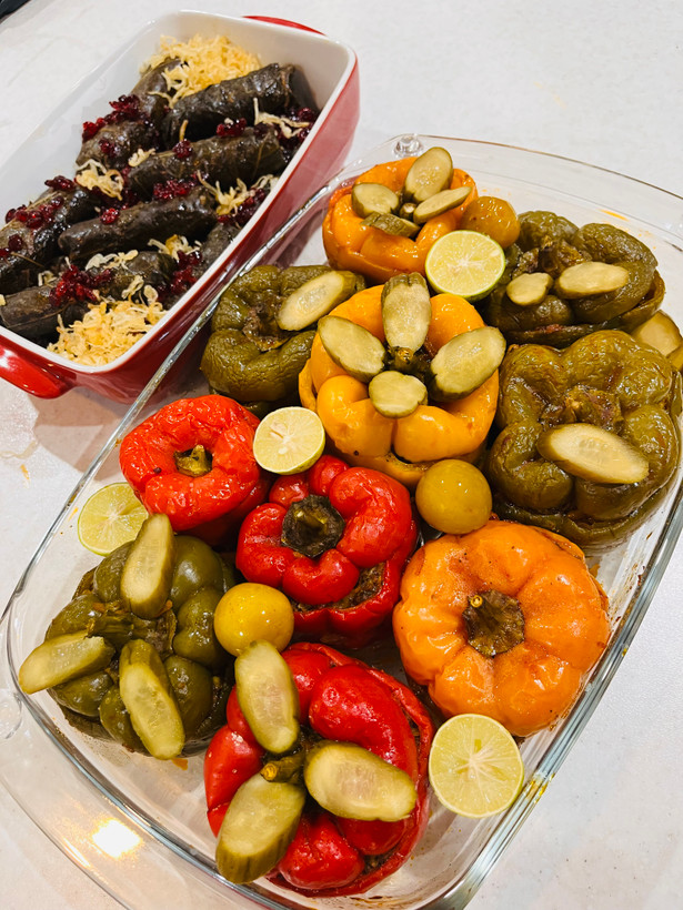 دلمه فلفل شکمپر خانگی بیبی گل