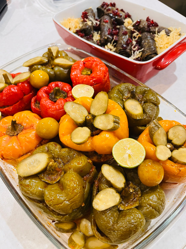 دلمه فلفل شکمپر خانگی بیبی گل