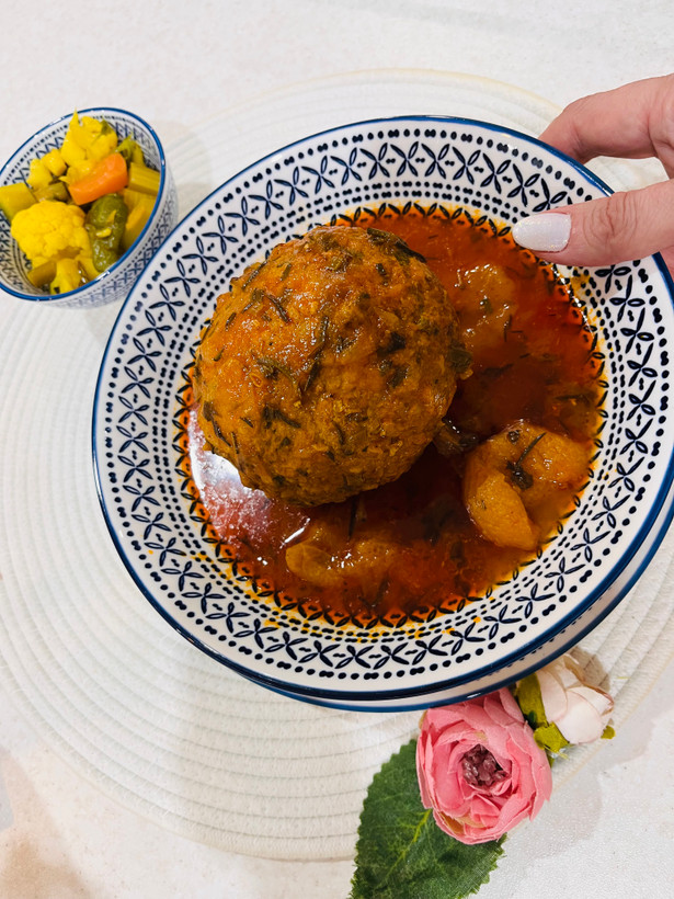 کوفته تبریزی خانگی با سس مخصوص