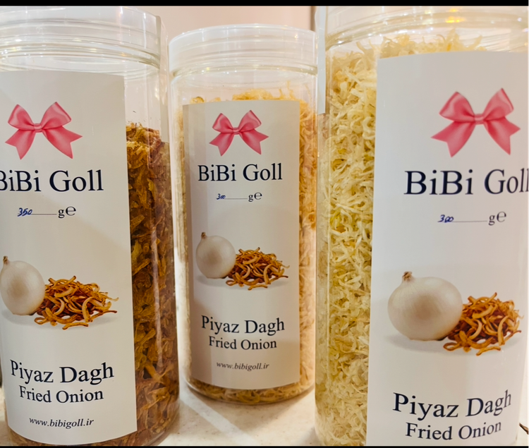 پیاز طلائی سرخ شده چیپسی بی بی گل