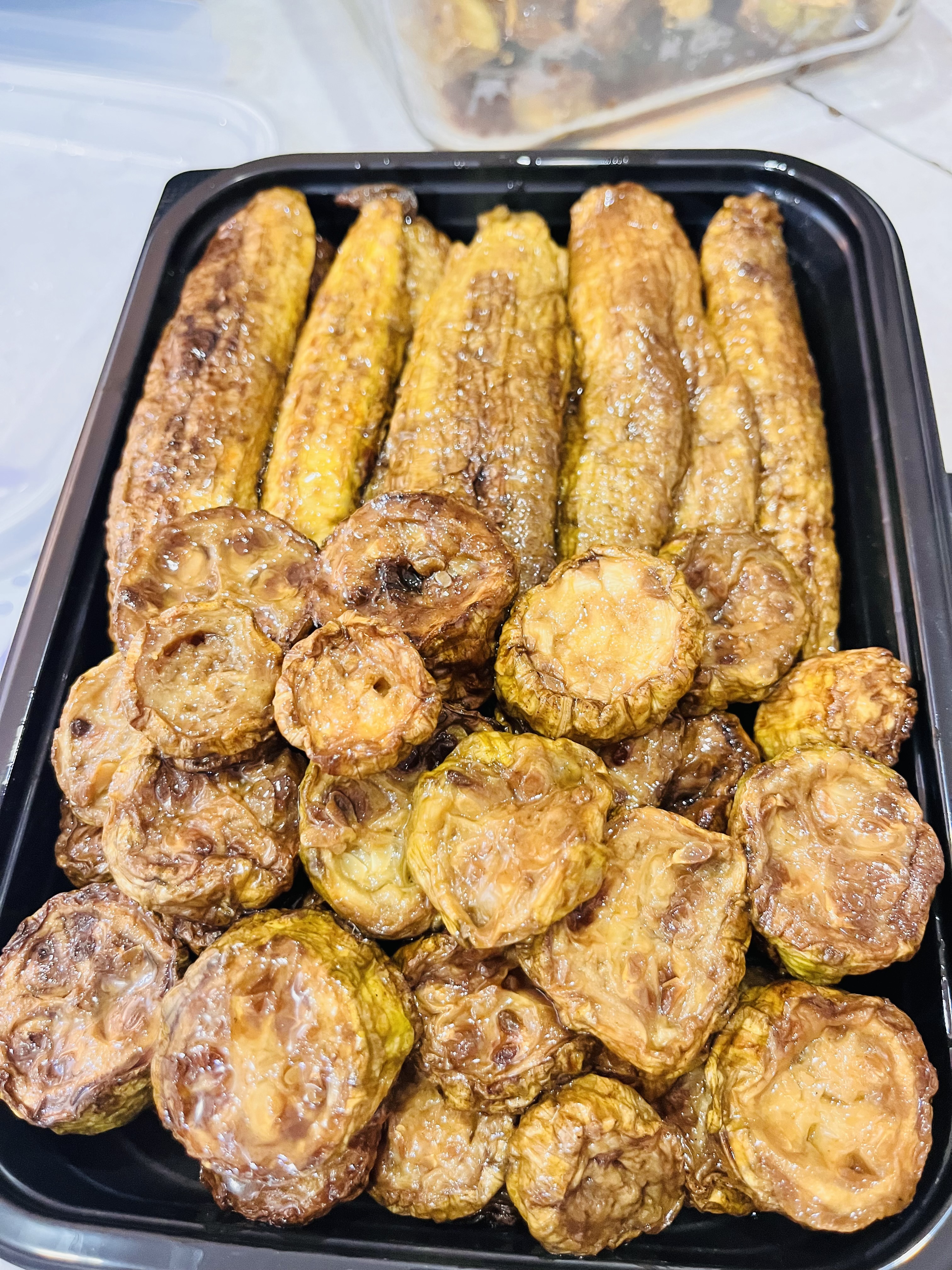 کدو سرخ شده حلقه ای
