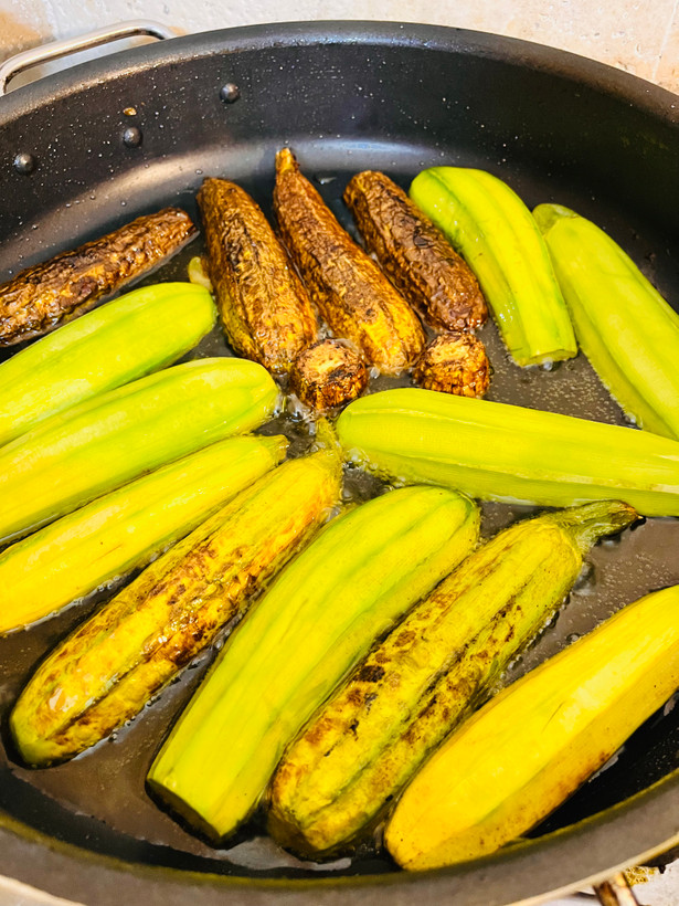 کدو سرخ شده (تر و ترد)