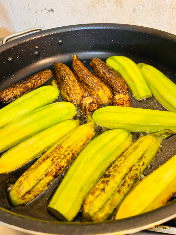 کدو سرخ شده (تر و ترد)